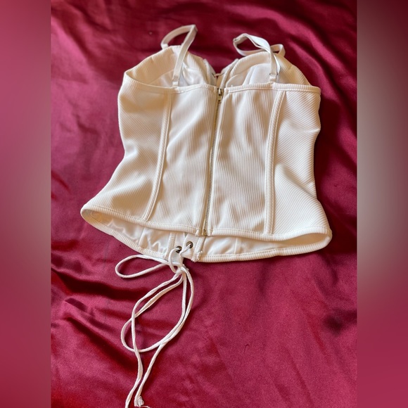 White Forever 21 corset top large - Picture 4 of 5